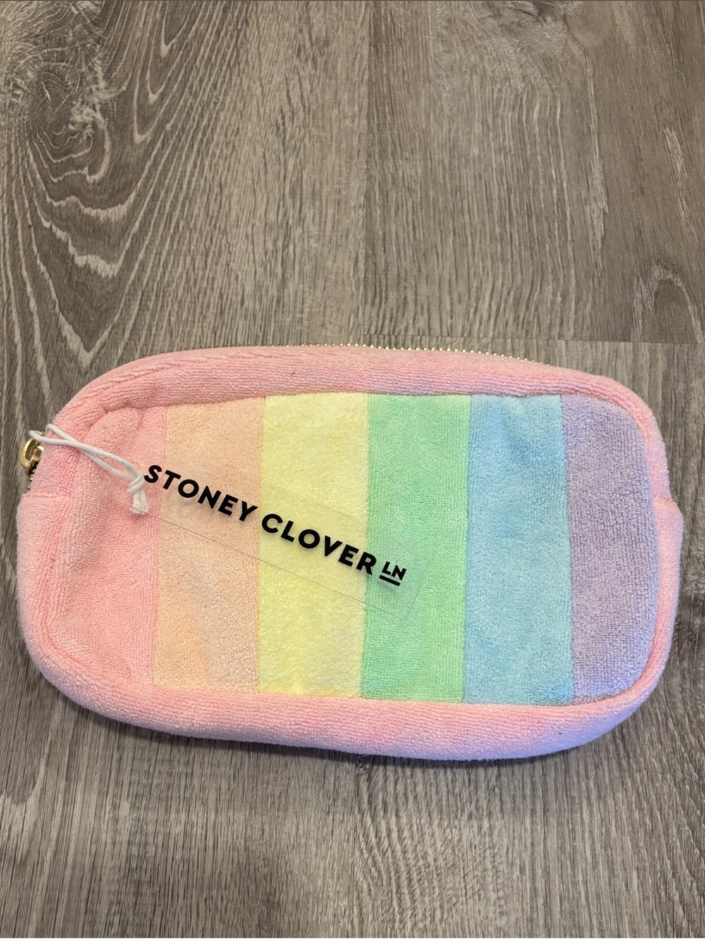 Stoney Clover Lane Rainbow Terry Zip Pouch